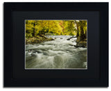 PIPA Fine Art 'Hoopes Falls in the Autumn' Matted Framed Art, 14x11