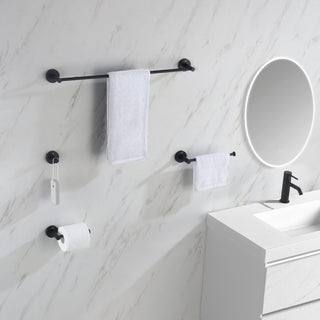 Circular 4 Piece Hardware Set, Matte Black
