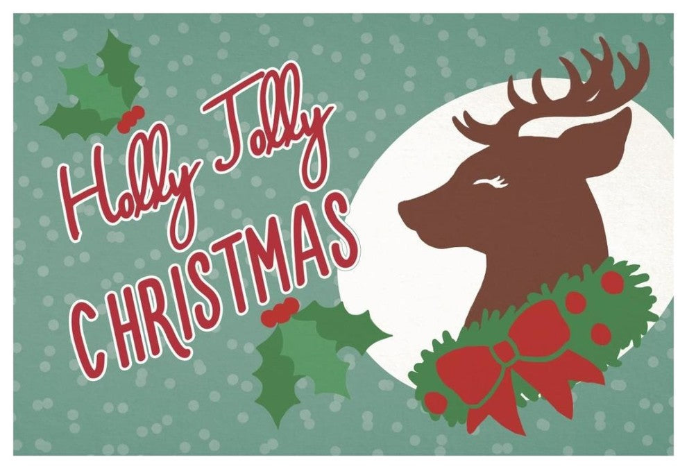 "Retro Christmas I Bright" Digital Paper Print by Janelle Penner, 32"x22"
