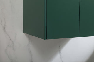 Home Living 24" Single Bathroom Vanity, Green With Backsplash