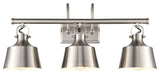 Innovations 370-3W-SN-M Provin 3 Light Bath Vanity Light, Brushed Satin Nickel