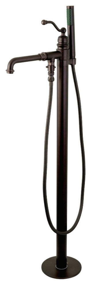 Kingston Brass Freestanding Tub Faucet With Hand Shower, Oil Rubbed Bronze