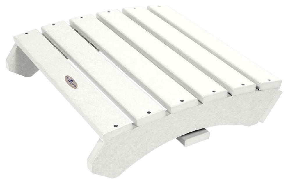 Folding Adirondack Ottoman, Coconut White