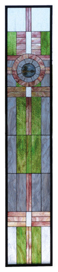 Meyda Lighting 72445 15.25"W X 83.75"H Maxfield Parrish Stained Glass Window