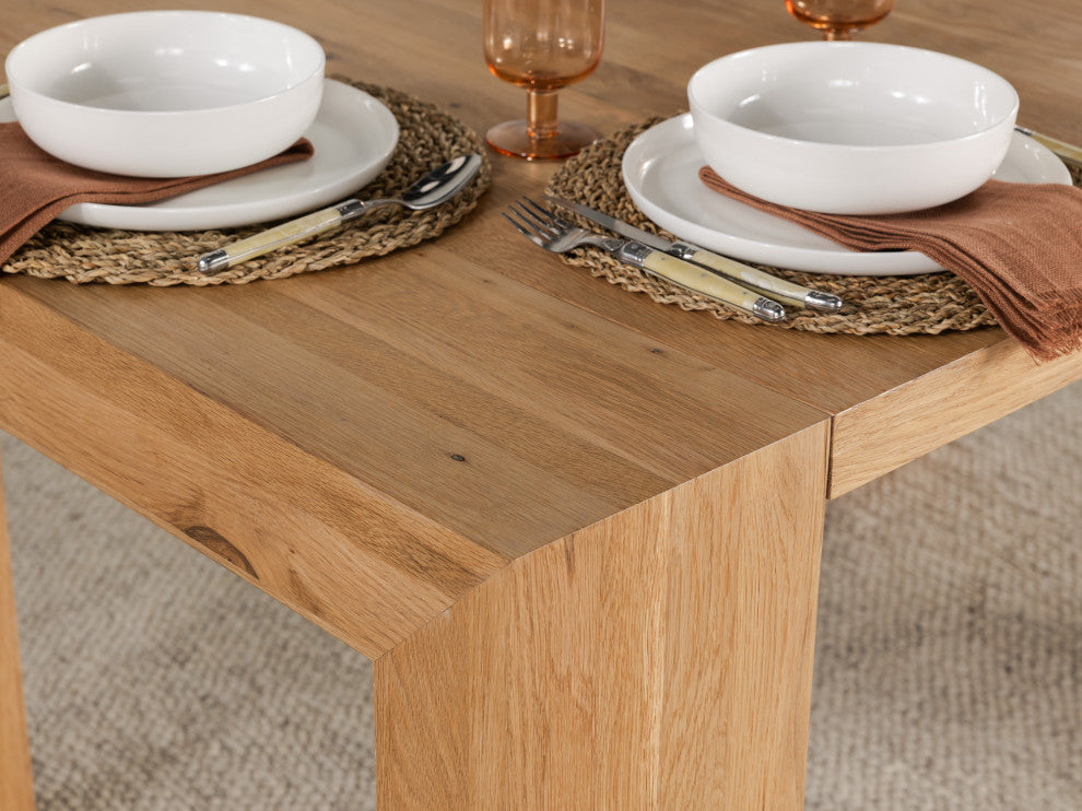 Transformer Table Dining Table Set With 2 Benches, Natural
