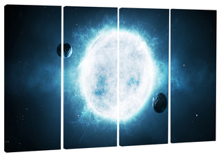 "Large Star" Canvas Print, 4 Panels