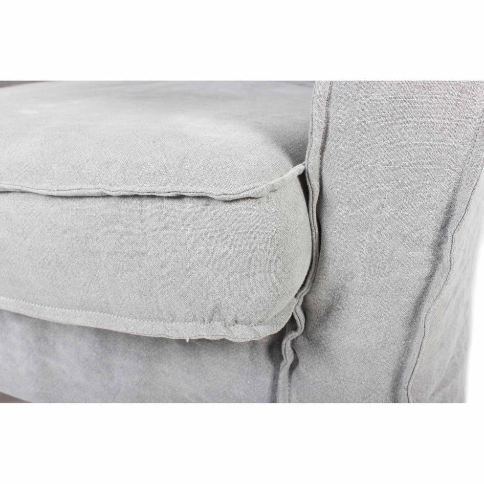 Discontinued Grand Club Chair Light Grey - Grey