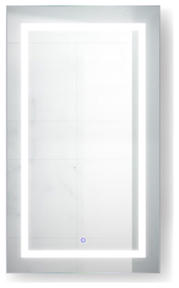 24"x42" Recessed Or Surface Mount Medicine Cabinet 4 Shelves, LED, Right