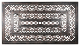 Joyce Outdoor Rectangular Cast Aluminum Dining Table