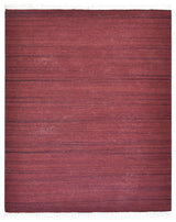 HAND WOVEN FLAT WEAVE KILIM WOOL ECO-FRIENDLY AREA RUGS-Solid,Dark Red