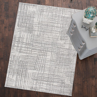 Augusta Analog Grey Contemporary Area Rug, 5'3"x7'3"