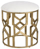 Uttermost Trellis Geometric Accent Stool 23579