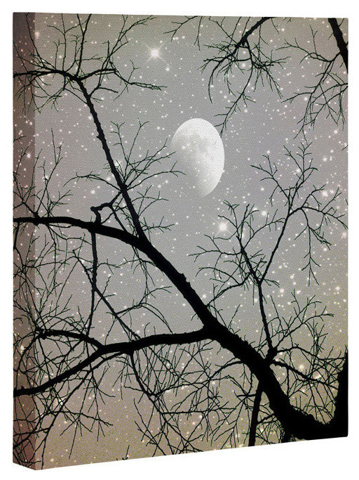 Deny Designs Shannon Clark Silver Sky Art Canvas