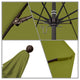 11' Fiberglass Umbrella Bronze, Olefin, Kiwi, 11'