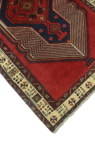 Fine Vintage Distressed Attila Red/Beige Runner, 3'10x13'2