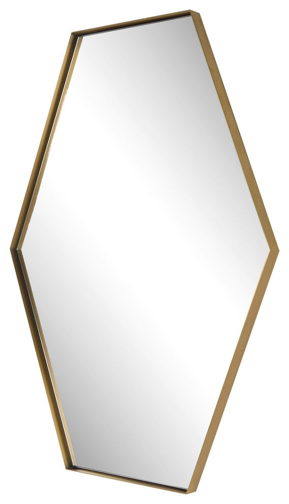 Uttermost Ankara Brass Hexagon Mirror