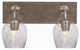 Oxbridge, Bath Bar, Graphite & Painted Distressed Metal, 6" Smoke Bubble