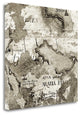 "La Mappa - 2" By Alan Blaustein, Giclee Print on Gallery Wrap Canvas