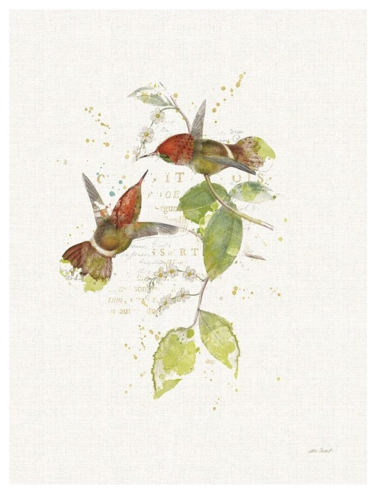 "Colorful Hummingbirds II" Digital Paper Print by Katie Pertiet, 38"x50"