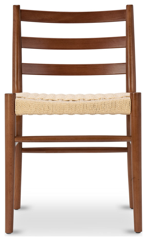 Poly and Bark Ray Dining Chair, Set of 2, Walnut