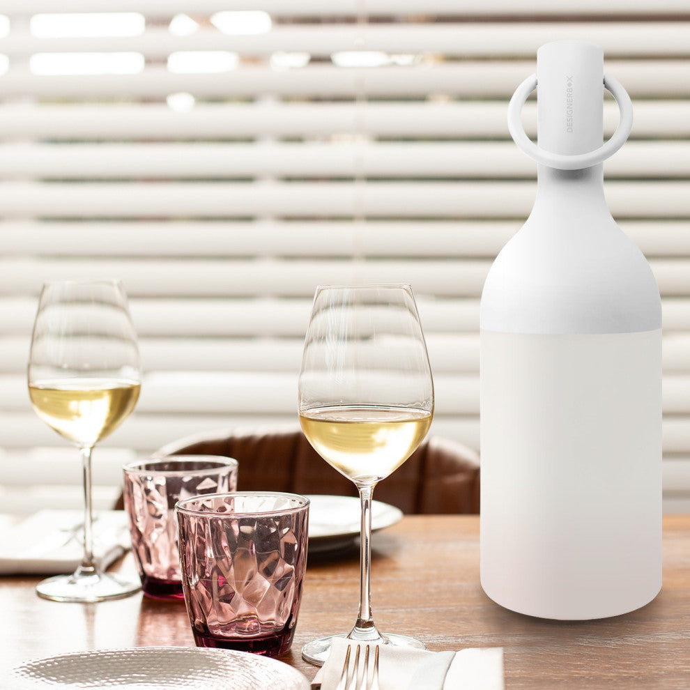 ELO LED Portable Table Lamp, White