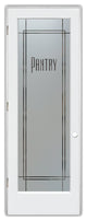 Pantry Door - Ultra Pantry - Primed - 28" x 84" - Knob on Right - Pull Open