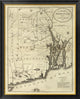 "State of Rhode Island, 1796" Framed Canvas Giclee by John Reid, 32x40"