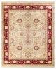 Aurora, One-of-a-Kind Hand-Knotted Area Rug Ivory, 8'2"x10'0"
