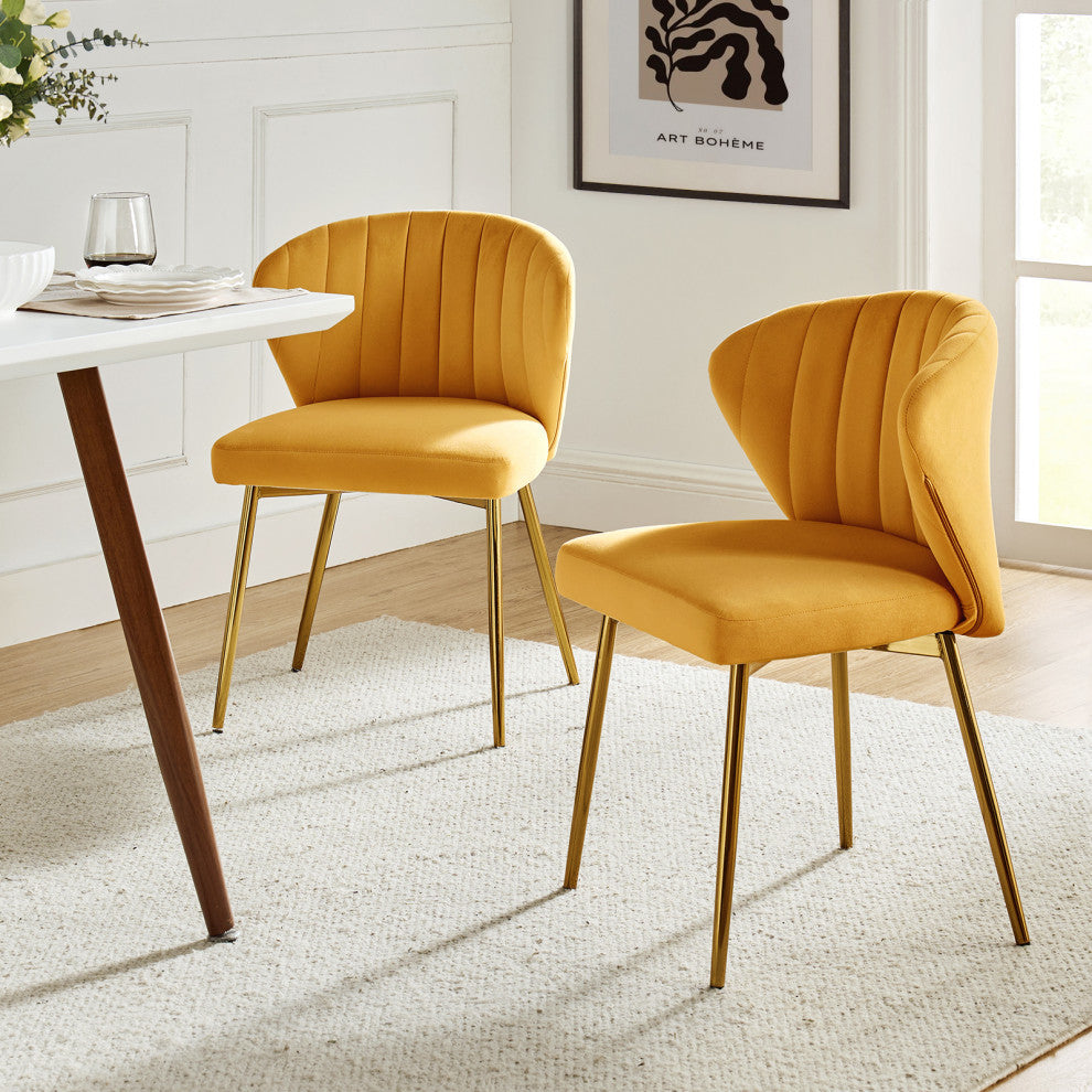 Milia Dining Chair, Mustard