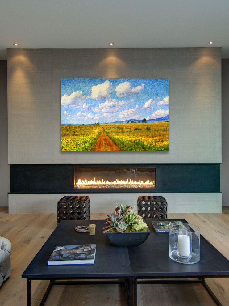 "Road to Sky" Painting Print on Canvas by Chris Vest