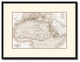 Ancient Africa Vintage Sepia Map Canvas Print, 16"x21"
