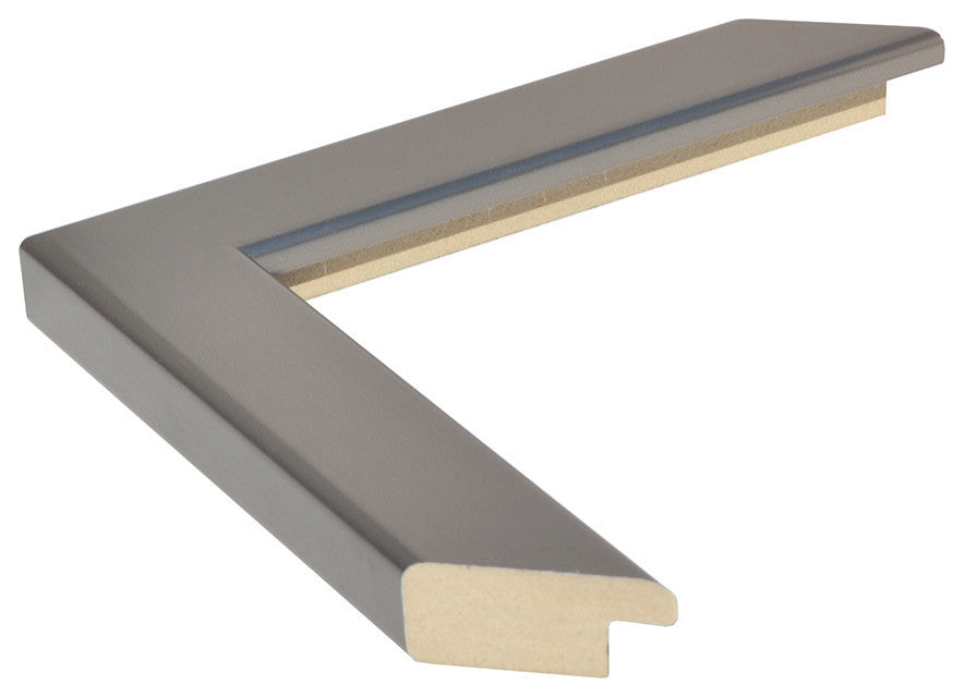 Ellis Framed Wall Mirror, Silver, 34"x44"