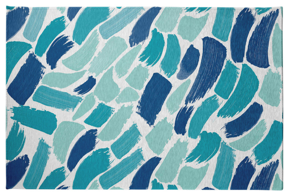 Wenstry Chenille Rug, Blue, 4'x6'