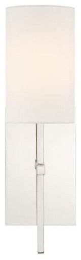 Crystorama Veronica 1-Light Sconce, Polished Nickel