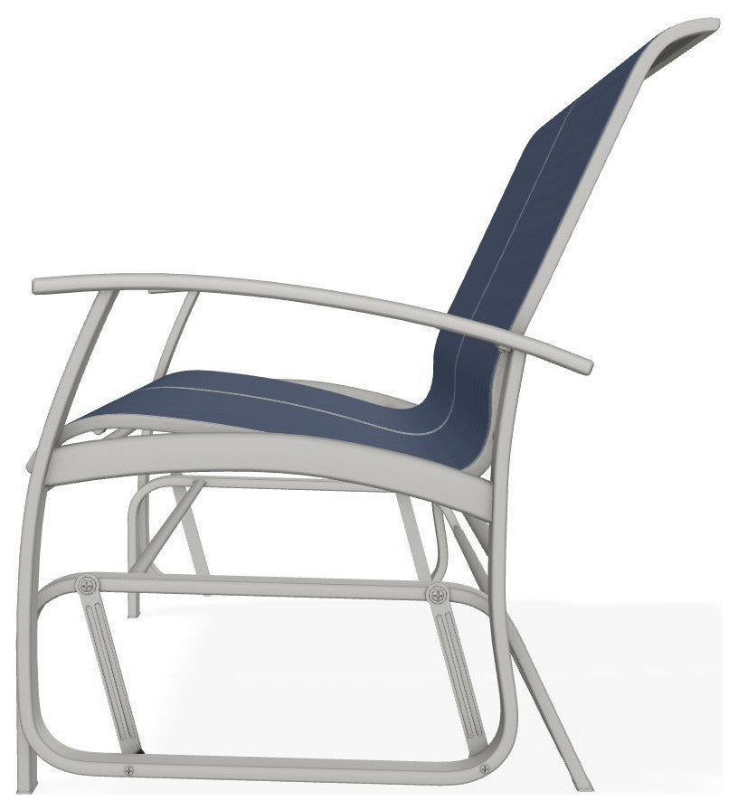 Belle Isle Sling 2-Seat Glider, Mavi/Snow
