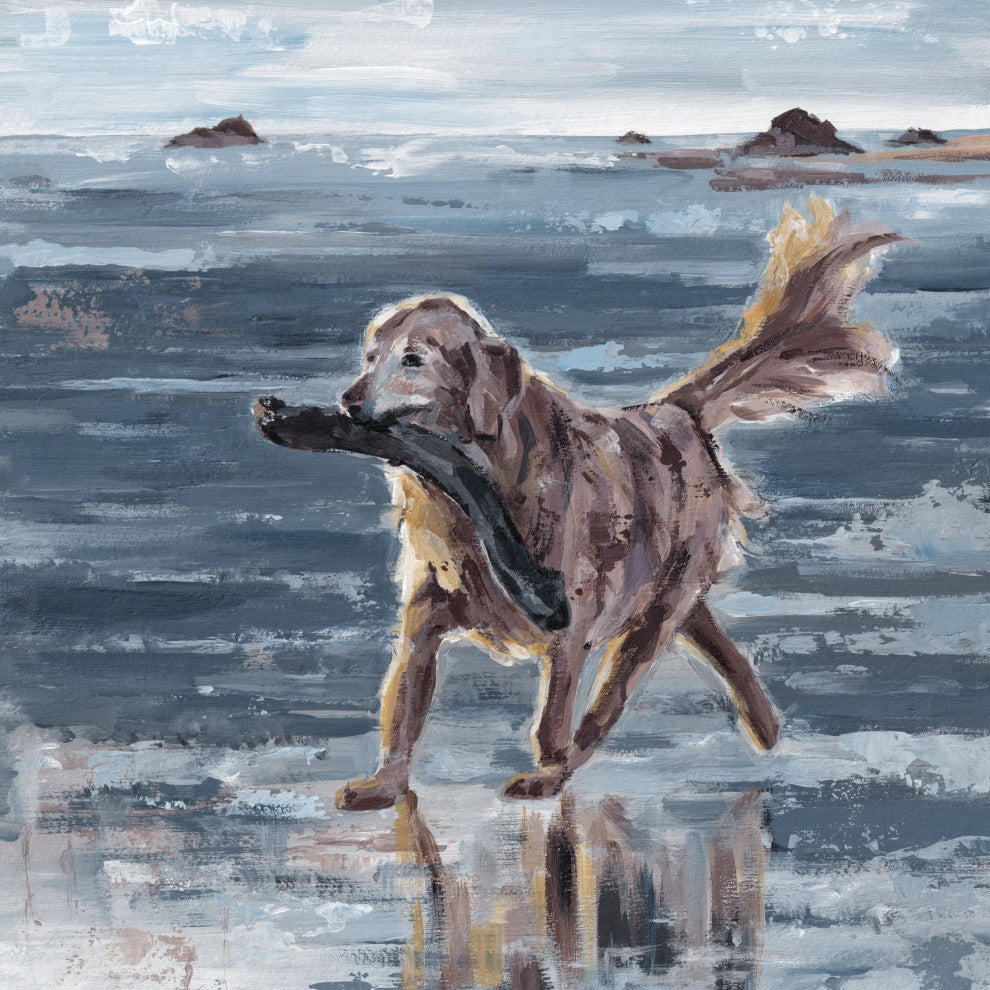 "Obedient Rosie" Painting Print on Wrapped Canvas, 18x18