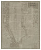 "Blueprint Map New York Taupe" Digital Paper Print by Sue Schlabach, 30"x37"