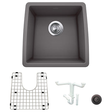 Blanco KA-440081 Performa 17-1/2" Undermount Single Basin Granite - Cinder