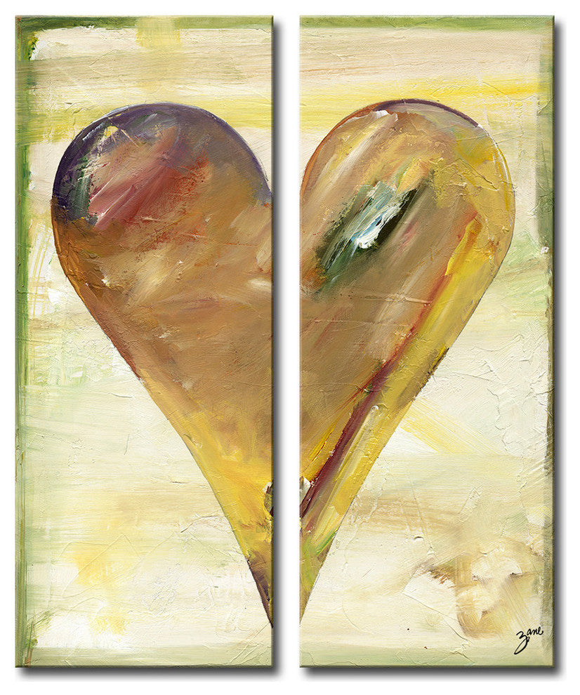 Heartwork "Clay" 2-Piece Canvas Art Set, 30"x12"