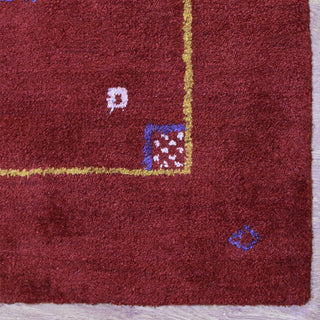 HAND KNOTTED LOOM SILK ECO-FRIENDLY AREA RUGS -6'x9',Rectangle,Red,Contemporary