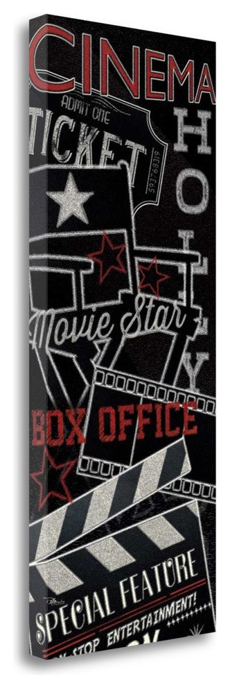 "Movie Montage III" By Pela Studio, Giclee Print on Gallery Wrap Canvas