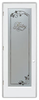 Pantry Door - Grape Ivy Melany - Primed - 30" x 84" - Knob on Right - Pull Open