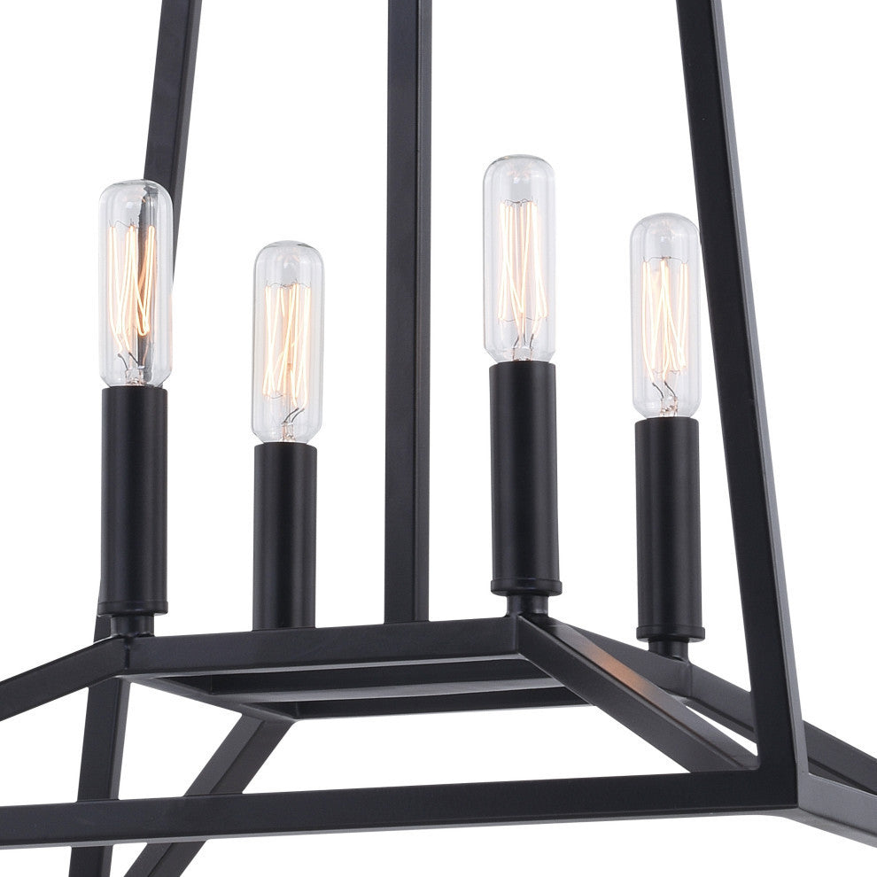 Hayes Four Light Pendant, Black