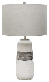 Uttermost Comanche White Crackle Table Lamp