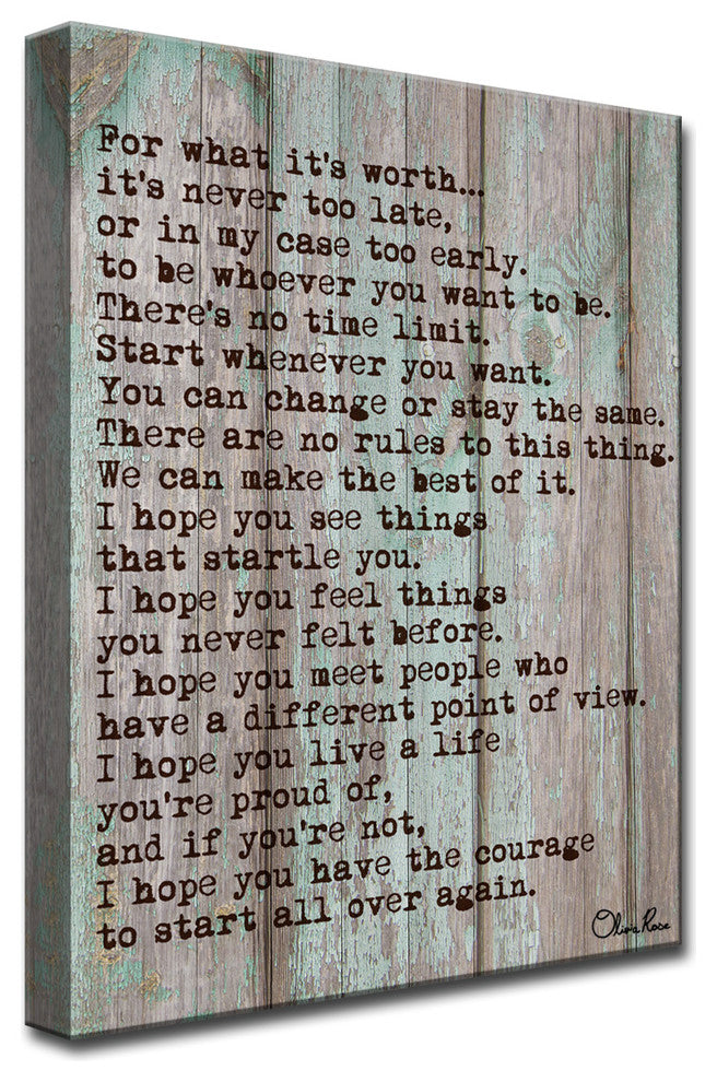 Ready2HangArt 'Courage' by Olivia Rose Canvas Art, 40"x30"