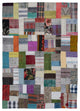 Rug N Carpet - Handmade Anatolian 5' 7'' x 7' 10'' Unique Patchwork Kilim Rug