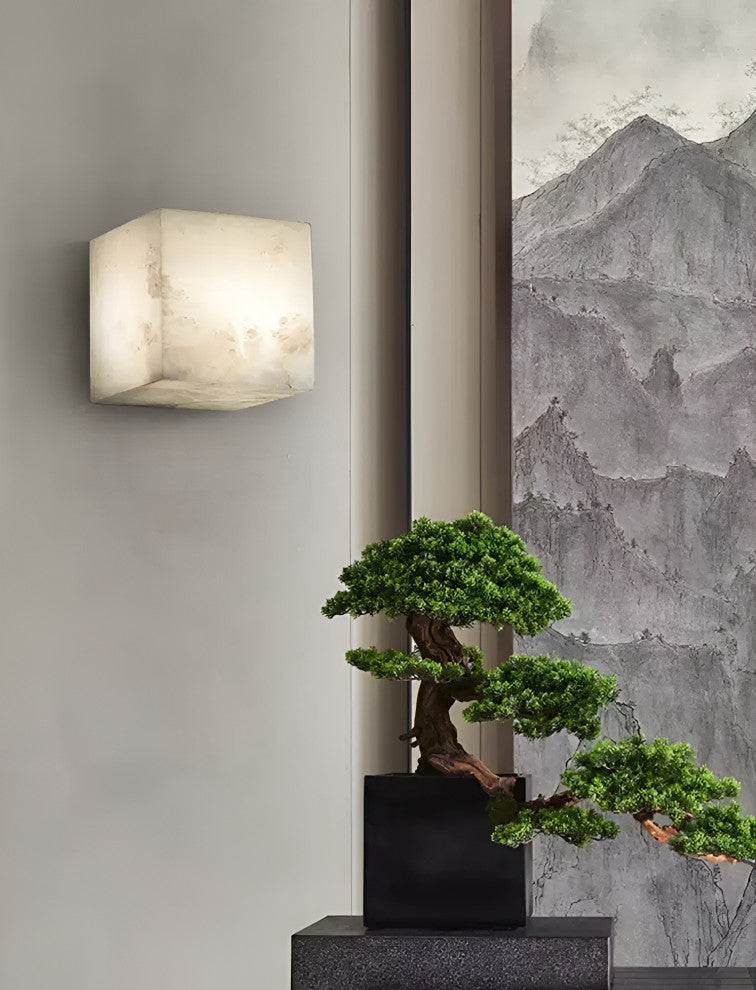 Modern Marble Wall Lamp in Designer Style for Living Room, Bedroom