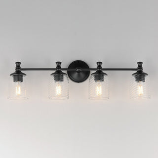 Maxim 21354 Swirl 4 Light 33"W Vanity Light - Antique Bronze