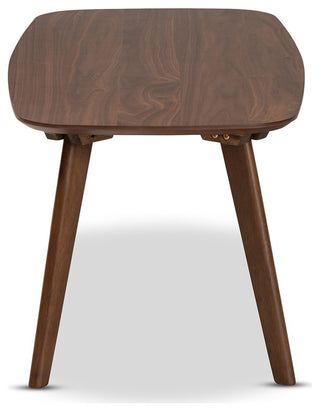 Mid-Century Modern Walnut Brown Finished Coffee Table