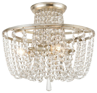 Arcadia 3-Light Ceiling Mount, Antique Silver